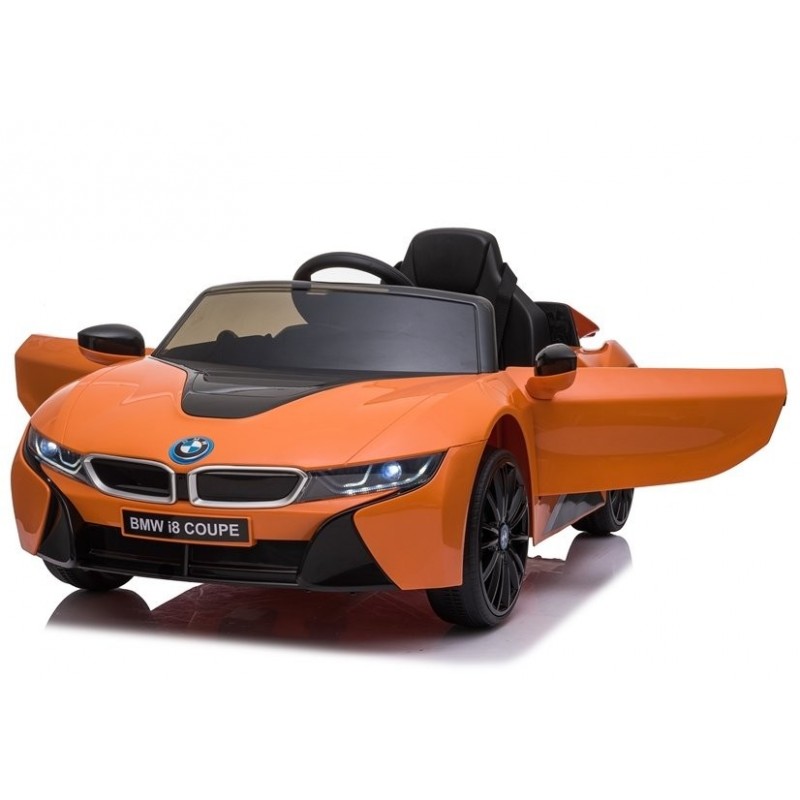 Elektromobilis BMW I8 JE1001, 12V, oranžinis