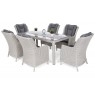 Lauko valgomojo komplektas BRISTOLI GREY  6 + 1