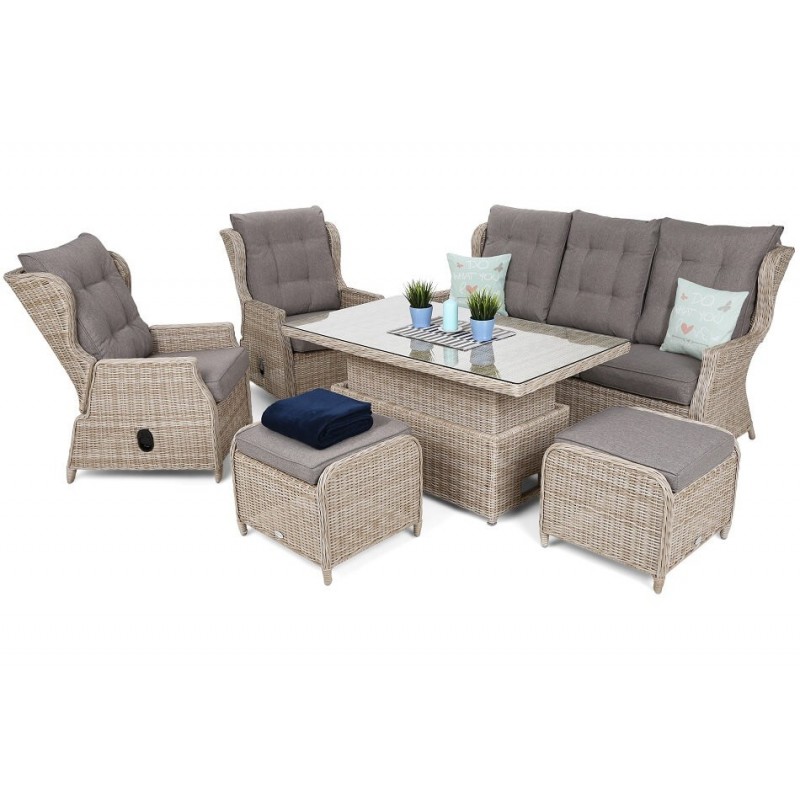 Baldų komplektas MEMFI BEIGE/BEIGE MELANGE