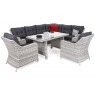 Lauko baldų komplektas KALIFORNIA DINING LIGHT GREY/GREY