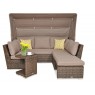 Lauko baldų komplektas CORFO RELAX BROWN