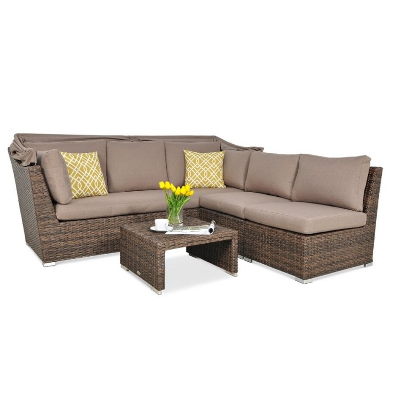 Lauko baldų komplektas CORFO RELAX BROWN