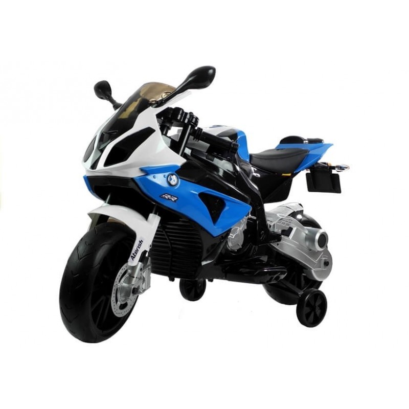 Elektrinis motociklas BMW S1000RR, 12V, mėlynas
