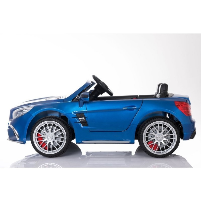Elektromobilis MERCEDES SL65 AMG, 12V, mėlynas lakuotas
