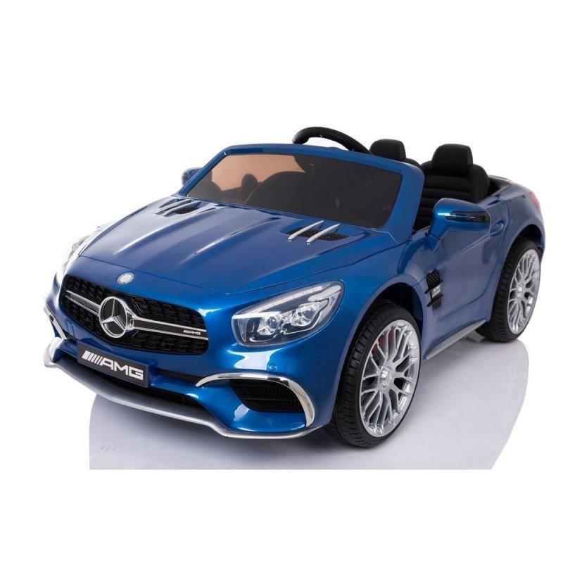 Elektromobilis MERCEDES SL65 AMG, 12V, mėlynas lakuotas