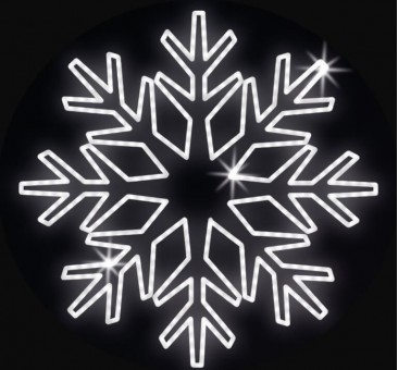 LED lauko šviečianti snaigė 150cm, 56 LED