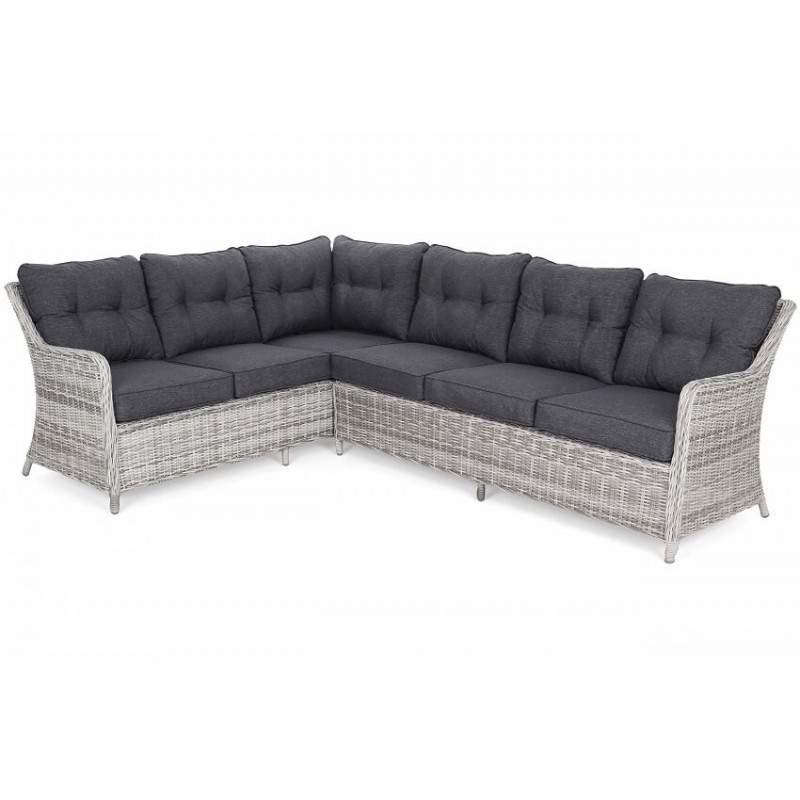 Lauko baldų komplektas KALIFORNIA DINING LIGHT GREY/GREY MELANGE (kairinis)