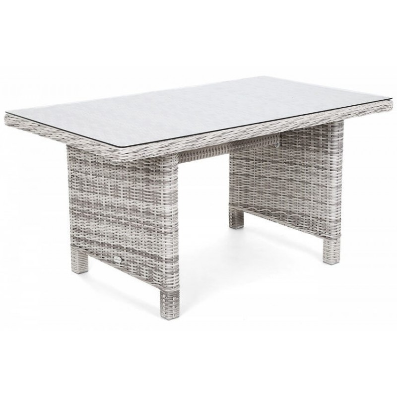 Lauko baldų komplektas KALIFORNIA DINING LIGHT GREY/GREY MELANGE (kairinis)