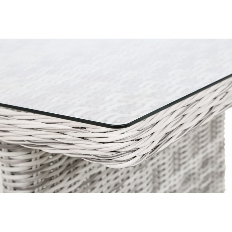 Lauko baldų komplektas KALIFORNIA DINING LIGHT GREY/GREY MELANGE (kairinis)