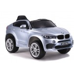 Elektromobilis BMW X6M lakuotas sidabrinis vienvietis