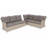 Lauko baldų komplektas KALIFORNIA DINING BEIGE/BEIGE MELANGE (dešininis)
