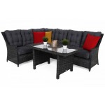 Lauko baldai ALIKANTE GREY/ GREY MELANGE (kairinis)