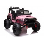 Elektromobilis JEEP JC666, 2x12V, rožinis