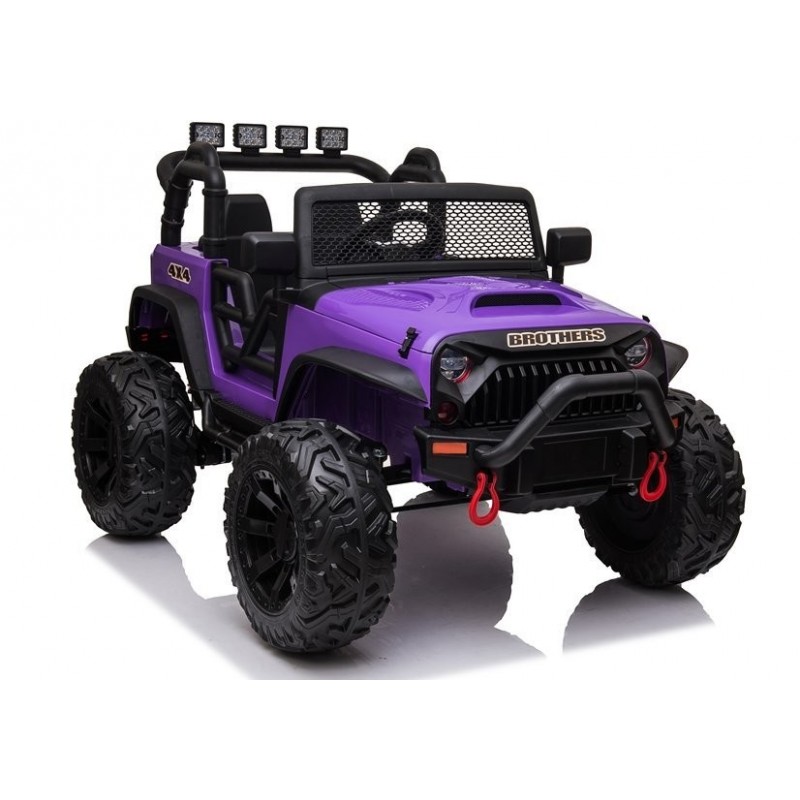 Elektromobilis JEEP JC666, 2x12V, violetinis
