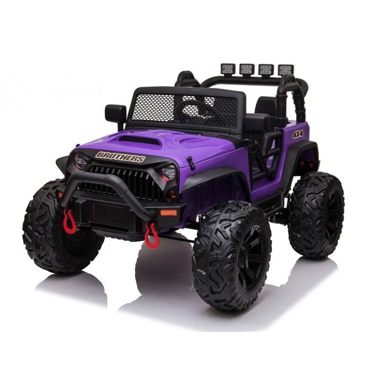 Elektromobilis JEEP JC666, 2x12V, violetinis