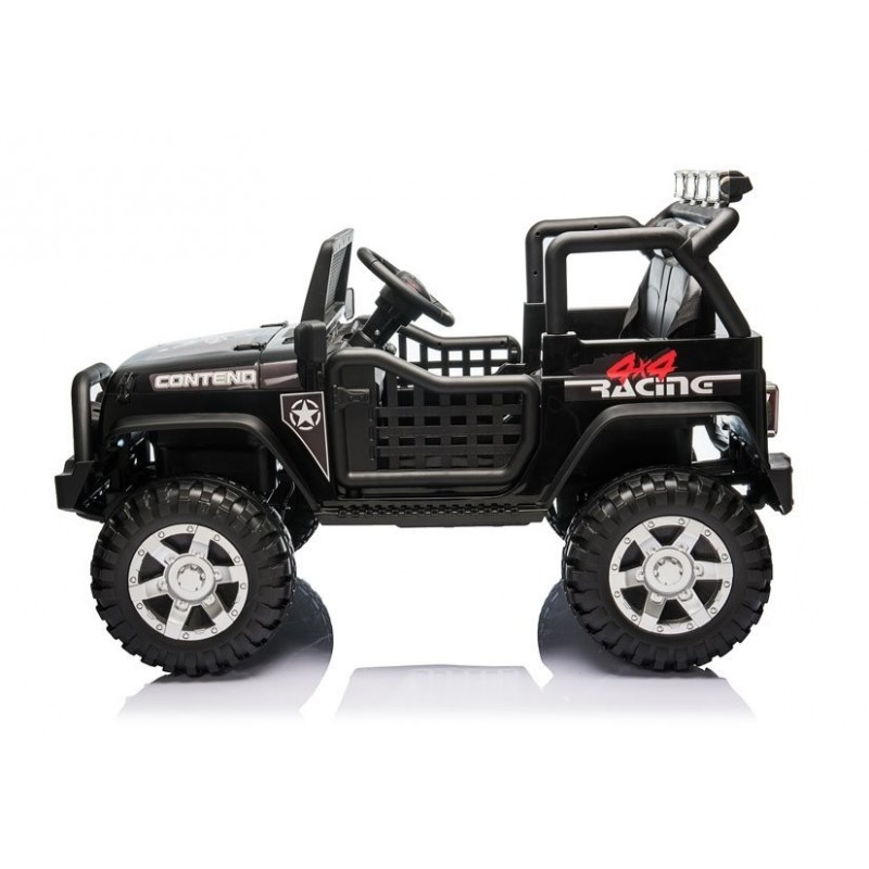 Elektromobilis XMX618 su LCD, 4x4, 2x12V, juodas