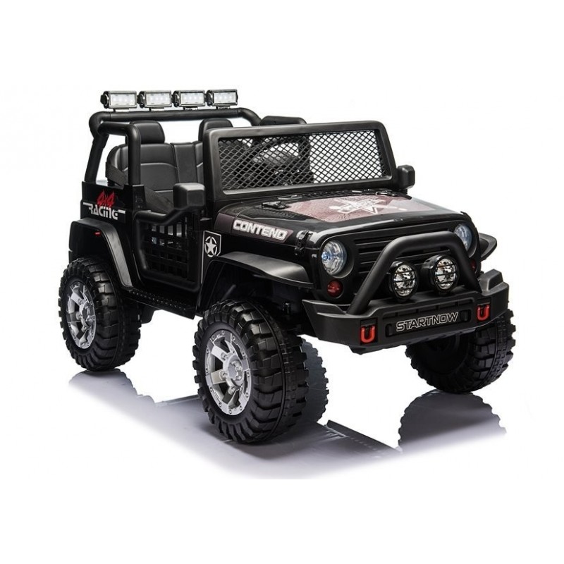 Elektromobilis XMX618 su LCD, 4x4, 2x12V, juodas