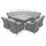 Lauko baldų komplektas WINTSOR DINING GREY/GREY MELANGE