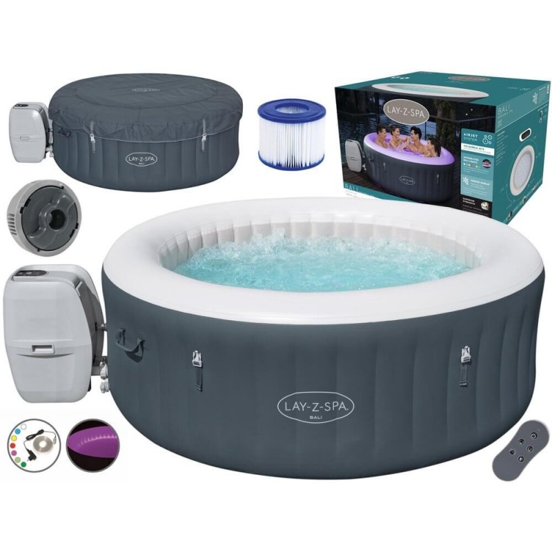 BESTWAY baseinas  Lay Z Spa BALI 4 žmonėms su LED