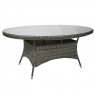 Stalas GENEVA 180x120xH77cm, pilkas