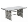 Lauko baldai BERGAMI DINING WHITE/GREY