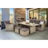 Lauko baldai BERGAMI DINING BROWN MAT/ BROWN MELANGE
