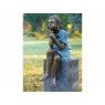 Sodo skulptūra Sėdinti mergina, 64x22x30
