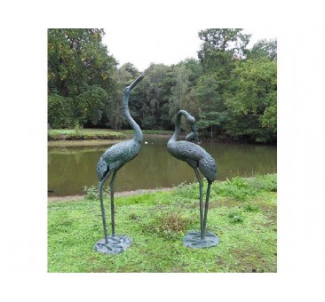 Sodo skulptūra Paukščiai, fontano kranas, 153x51x61