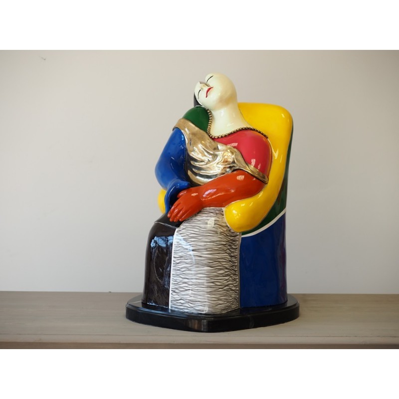 Sodo skulptūra Spalvinga moderni figūra, 65x45x43