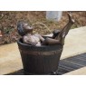 Sodo skulptūra Berniukas vonioje, 82x62x90