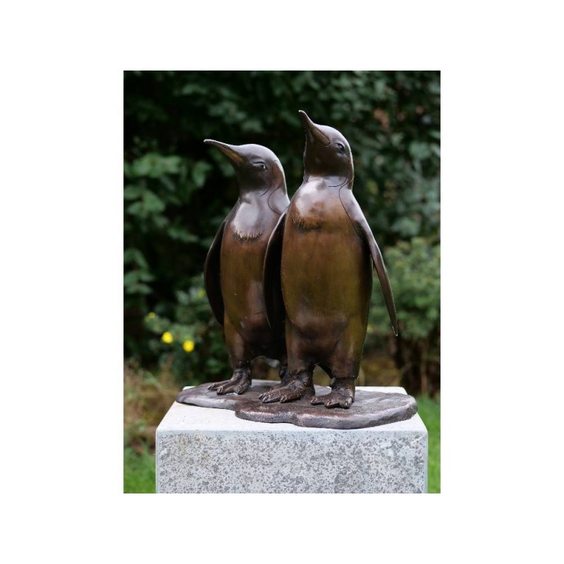 Sodo skulptūra 2 pingvinai, 46x25x44