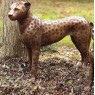 Sodo skulptūra Stovintis gepardas, 61x20x73