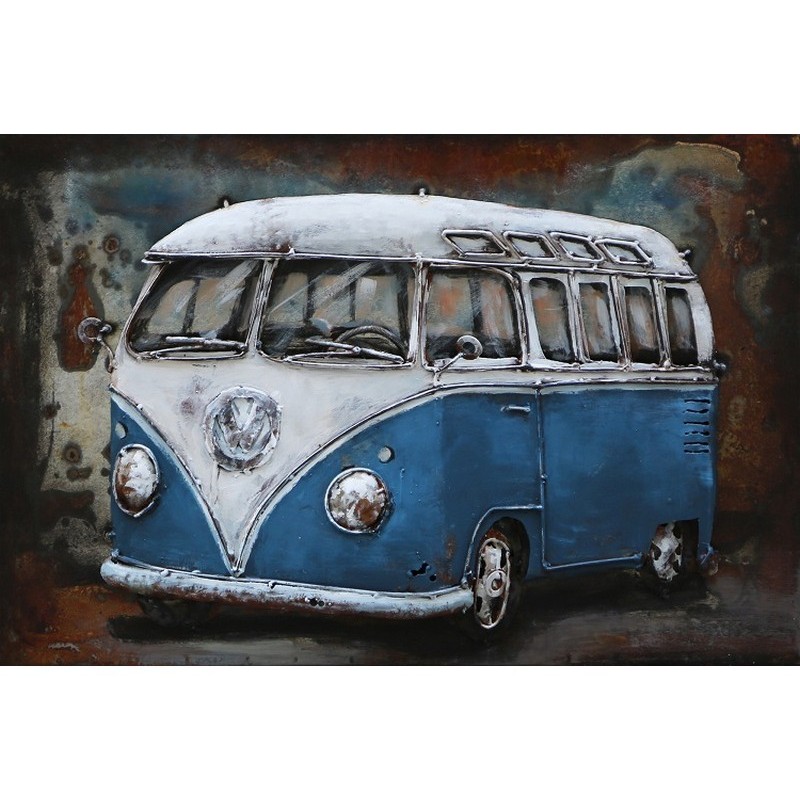 Paveikslas Mėlynas autobusas, 40x60x6