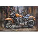 3D metalo paveikslas H D CHOPPER, 80x120x5