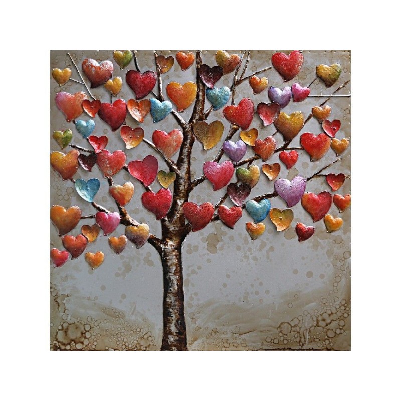 Paveikslas Širdžių medis, 60x60