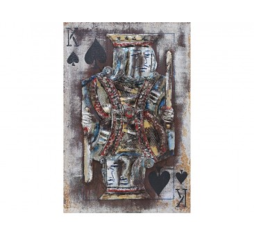 3D metalo paveikslas Pikų karalius, 120x80