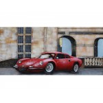 3D metalo paveikslas Raudonas sportinis automobilis, 60x140
