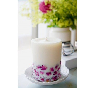 Sojų vaško aromaterapinė žvakė NATURA rožės kvapo 280g