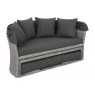 Lauko sofa Sydney su baldakimu ir pagalvėlėmis grey/grey melange
