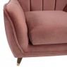 Fotelis JOANNA rožinis aksomas