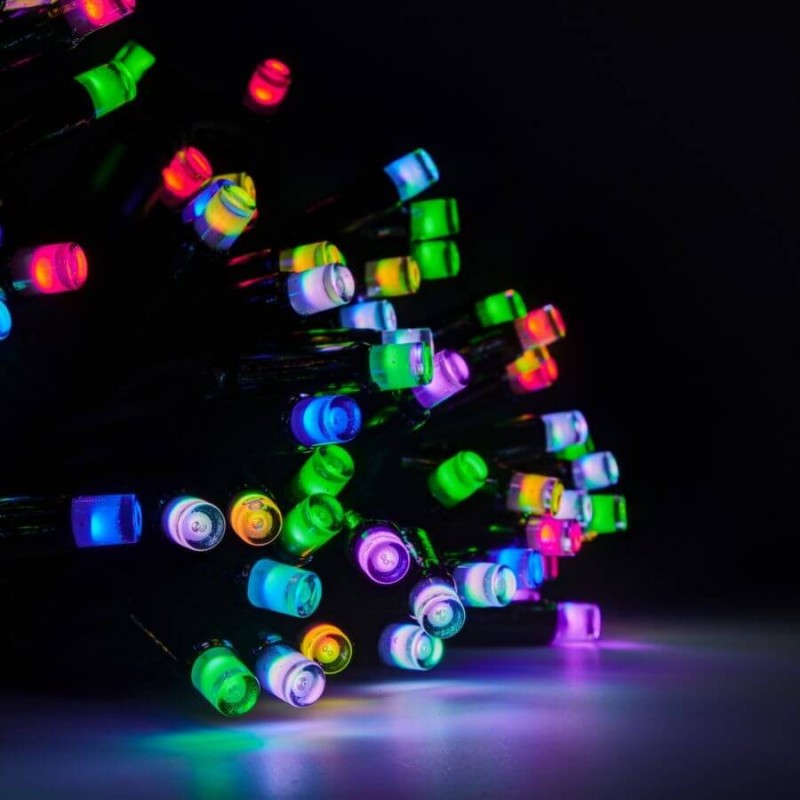 LED girlianda 20m 200 diodų įvairių spalvų
