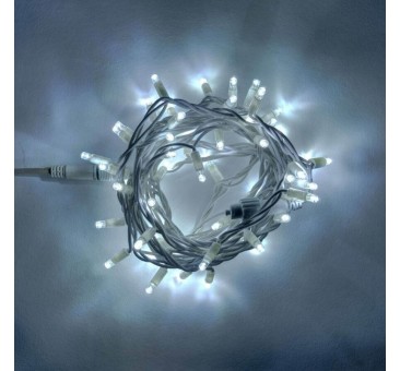 LED girlianda 5m, 60 diodų, šaltai balta