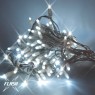 LED girlianda 5m, 60 diodų, šaltai balta, FLASH, IP67