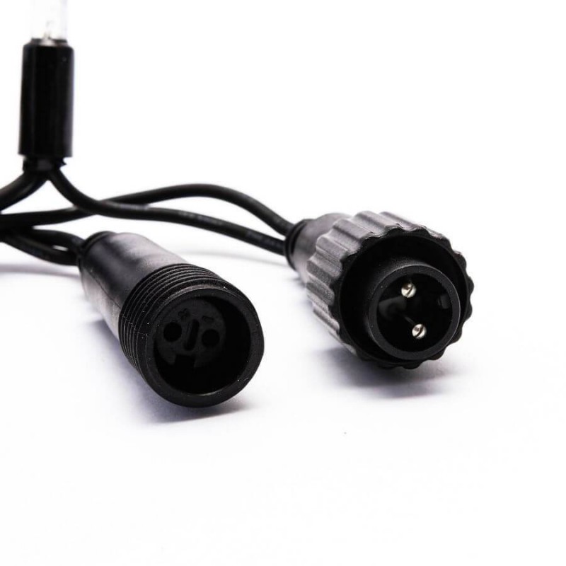 LED girlianda 100 m 1000 diodų šaltai balta, FLASH IP67