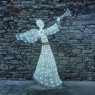 3D šviesos angelas 3m, šaltai baltos spalvos