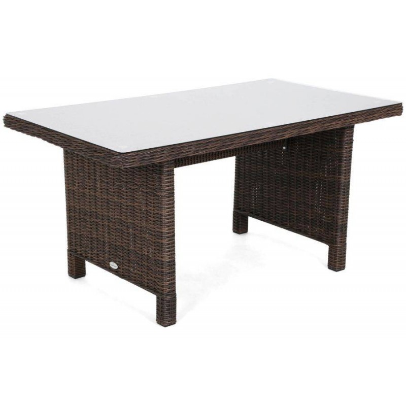 Lauko baldų komplektas KALIFORNIA DINING BROWN MAT/BROWN MELANGE (kairinis)