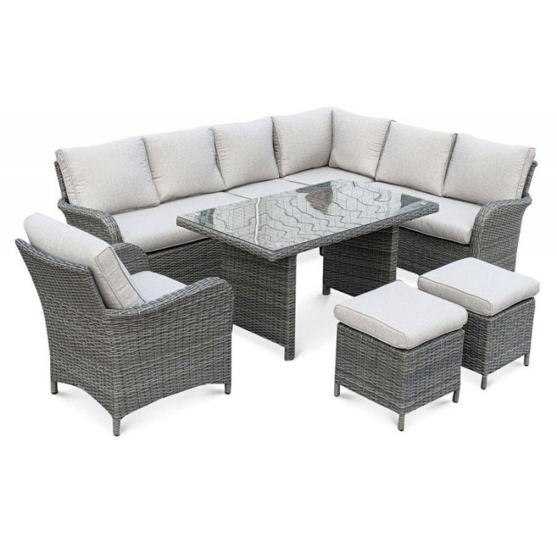 Lauko baldų komplektas VENTURA GRAND DARK GREY