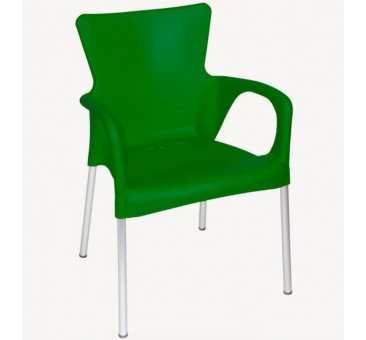 Plastikinė lauko kėdė BELLA žalia