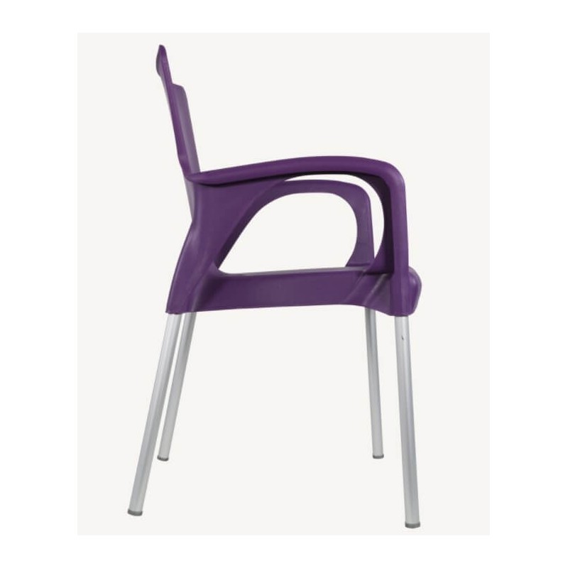 Plastikinė lauko kėdė BELLA violetinė