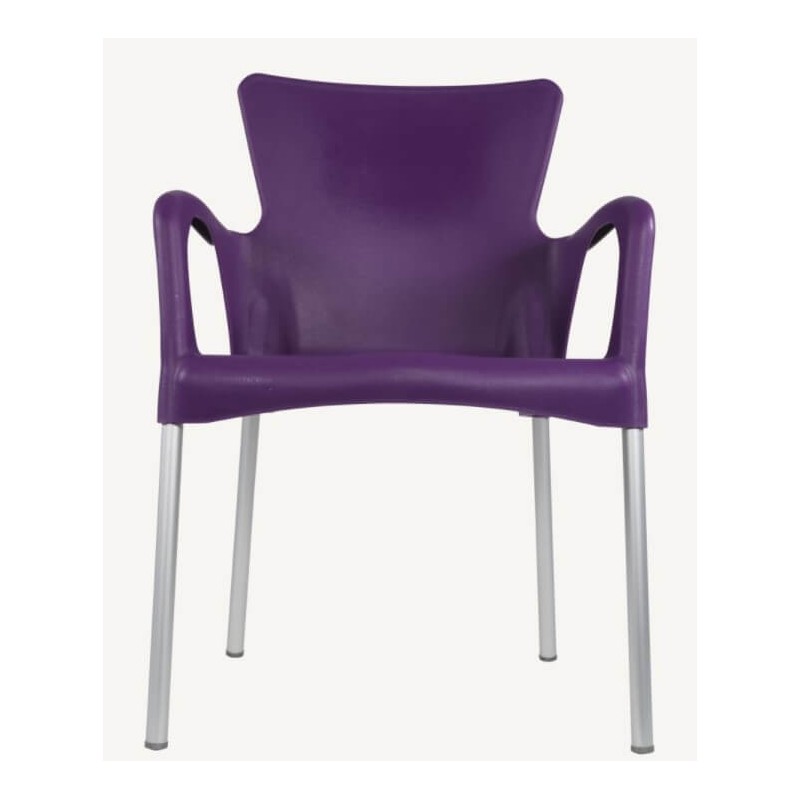 Plastikinė lauko kėdė BELLA violetinė